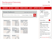 Tablet Screenshot of library.northeastern.edu